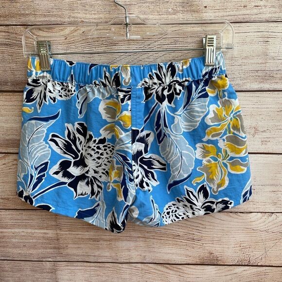 PATAGONIA BARELY BAGGIES SHORTS IN BLUE FLORAL PRINT - Picture 4 of 4